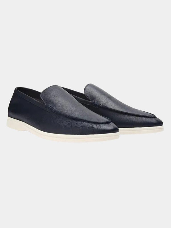 Cowhide Leather Loafers - Covent & Co