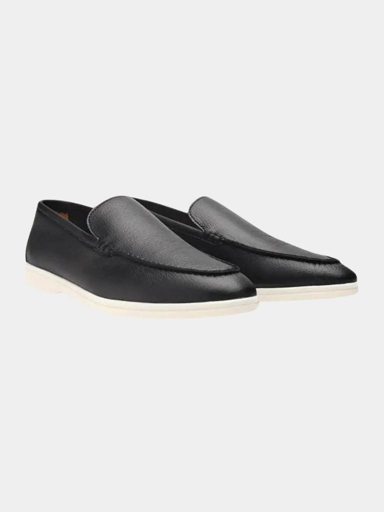 Cowhide Leather Loafers - Covent & Co