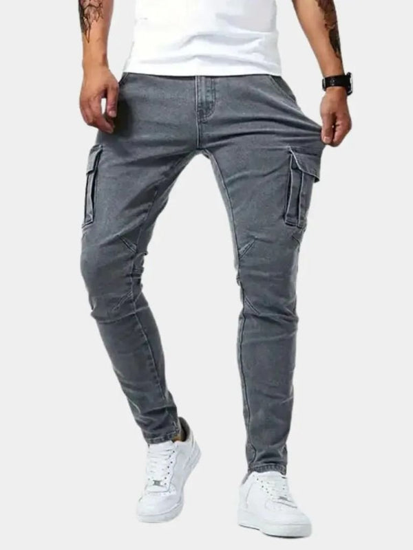 Denim Jeans Cargo Trousers - Covent & Co