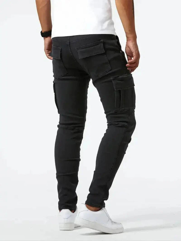 Denim Jeans Cargo Trousers - Covent & Co