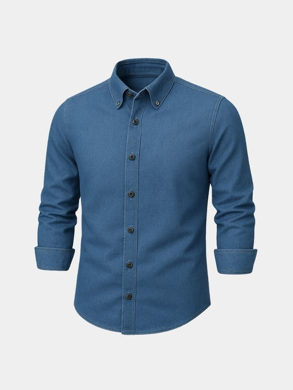 Elegant Denim Shirt - Covent & Co
