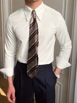 Elegant Spearpoint Collar Shirt - Covent & Co