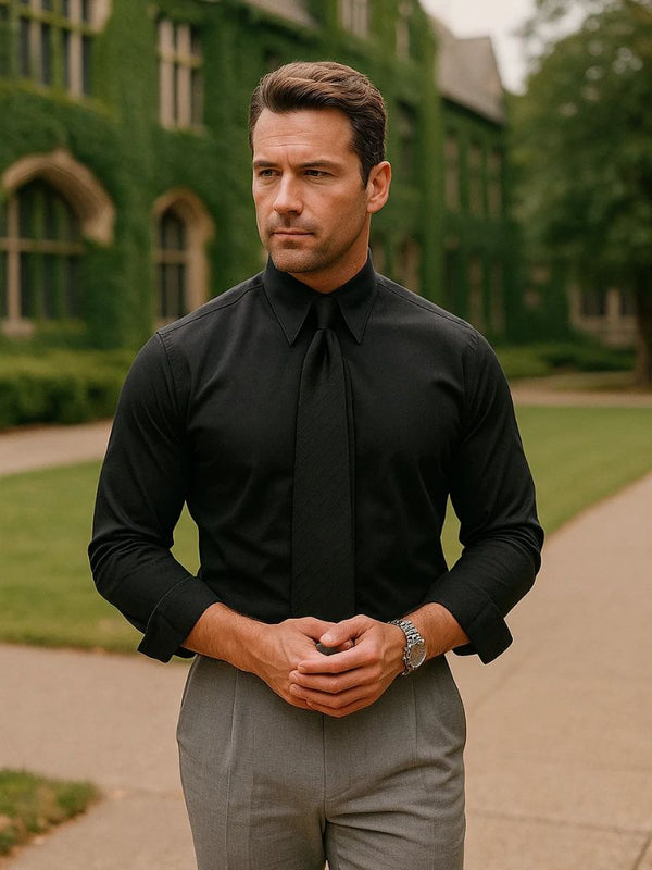 Elegant Spearpoint Collar Shirt - Covent & Co