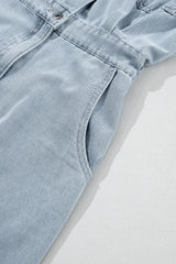 Sofia® | Elegant Denim Dress with Short Batwing Sleeves