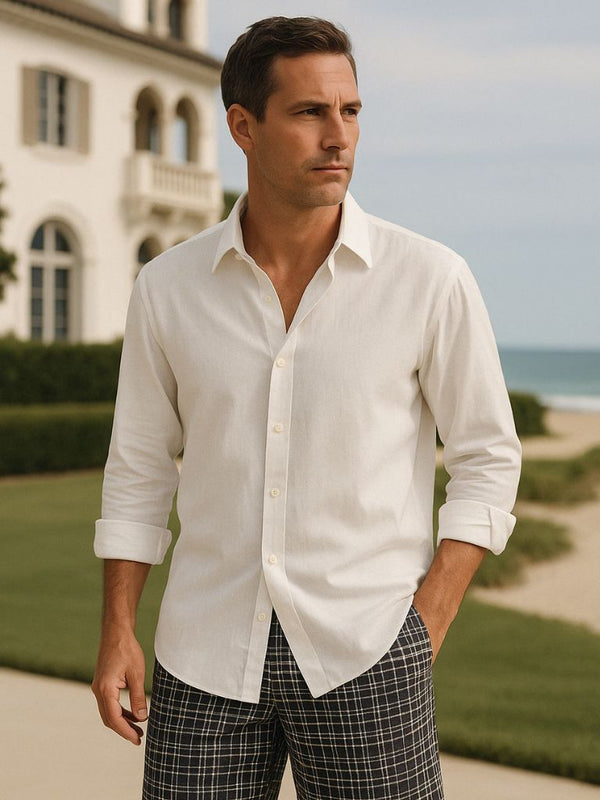Essential Linen Casual Shirt - Covent & Co