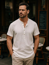 Essential Short Sleeve Linen Shirt - Covent & Co