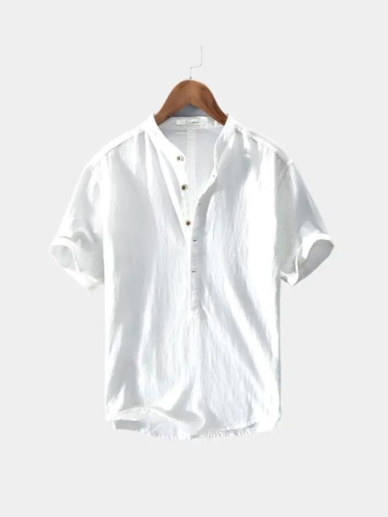 Essential Short Sleeve Linen Shirt - Covent & Co