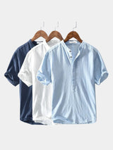 Essential Short Sleeve Linen Shirt - Covent & Co