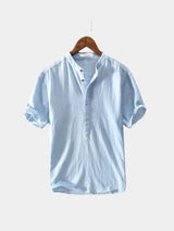 Essential Short Sleeve Linen Shirt - Covent & Co