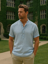 Essential Short Sleeve Linen Shirt - Covent & Co