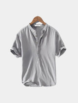 Essential Short Sleeve Linen Shirt - Covent & Co