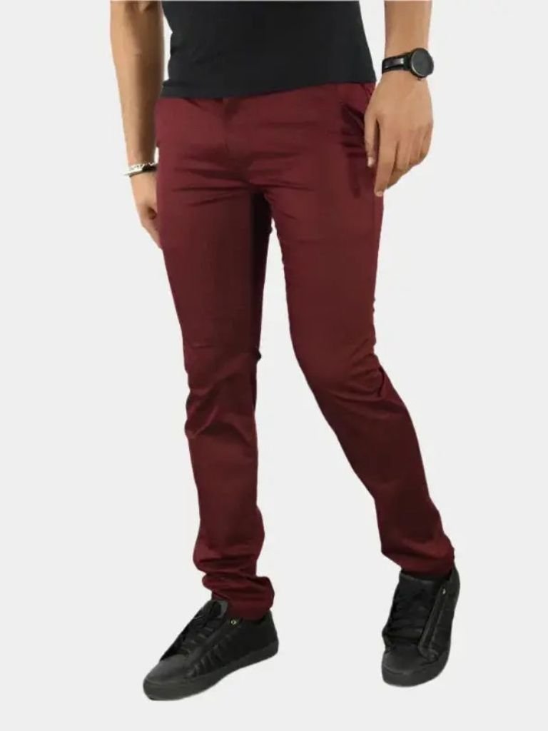 Essential Slim Fit Straight Trousers - Covent & Co