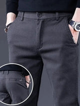 Essential Stretchy Straight Trousers - Covent & Co