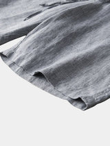 Gris Mariner Linen Shorts - Covent & Co