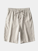 Gris Mariner Linen Shorts - Covent & Co