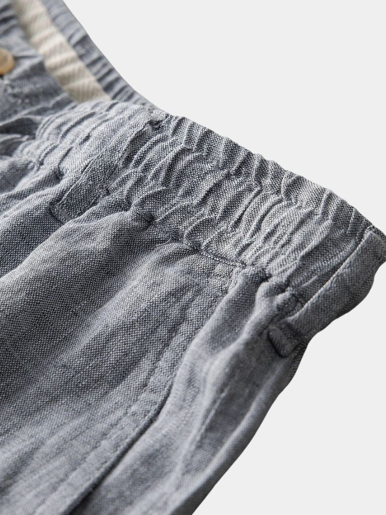Gris Mariner Linen Shorts - Covent & Co