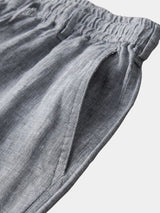Gris Mariner Linen Shorts - Covent & Co