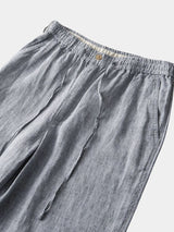 Gris Mariner Linen Shorts - Covent & Co