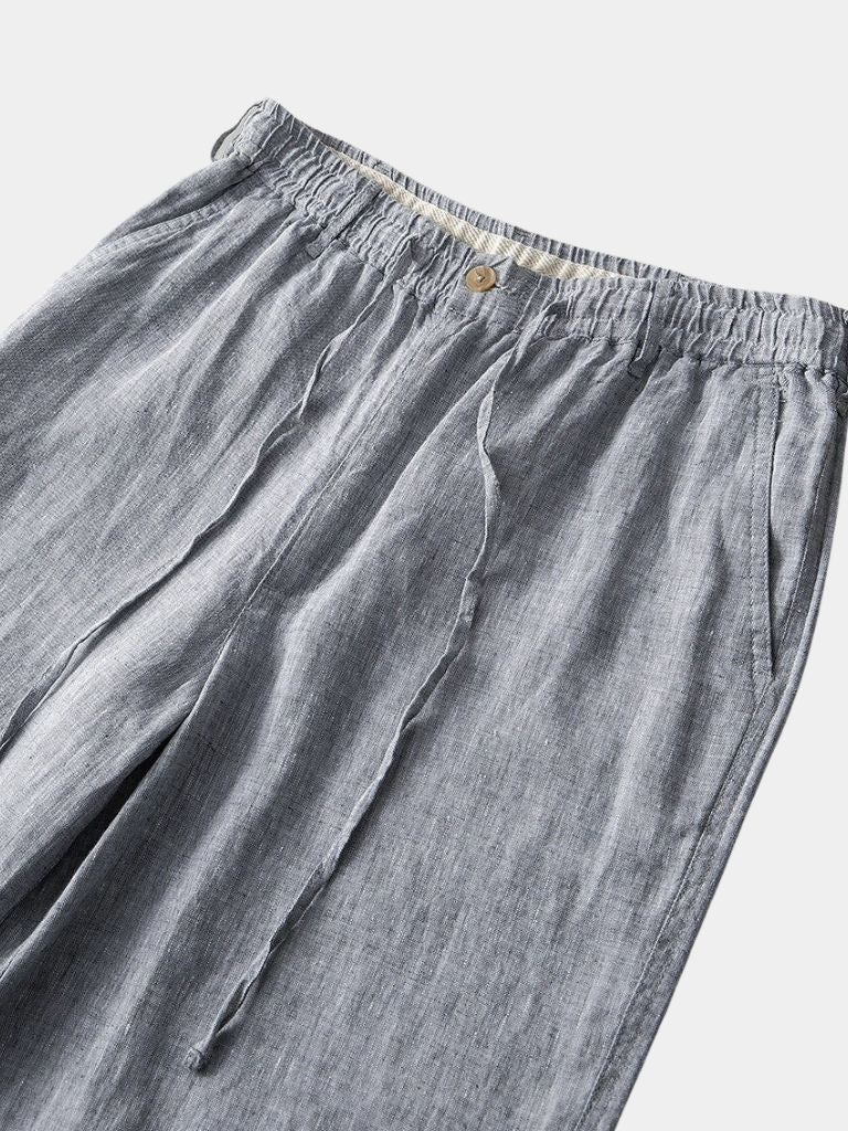 Gris Mariner Linen Shorts - Covent & Co
