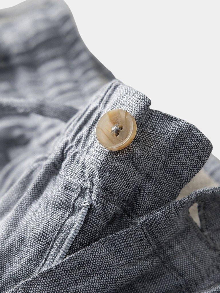 Gris Mariner Linen Shorts - Covent & Co