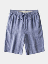 Gris Mariner Linen Shorts - Covent & Co