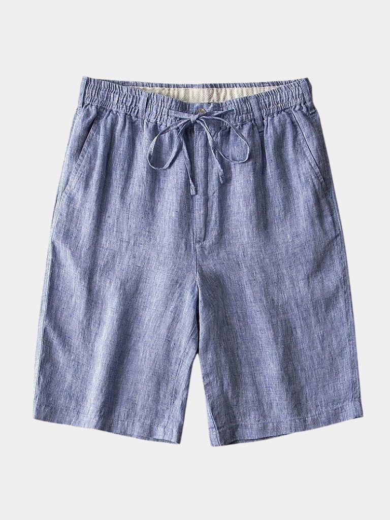 Gris Mariner Linen Shorts - Covent & Co