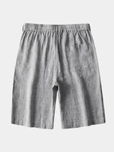 Gris Mariner Linen Shorts - Covent & Co