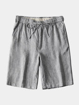 Gris Mariner Linen Shorts - Covent & Co