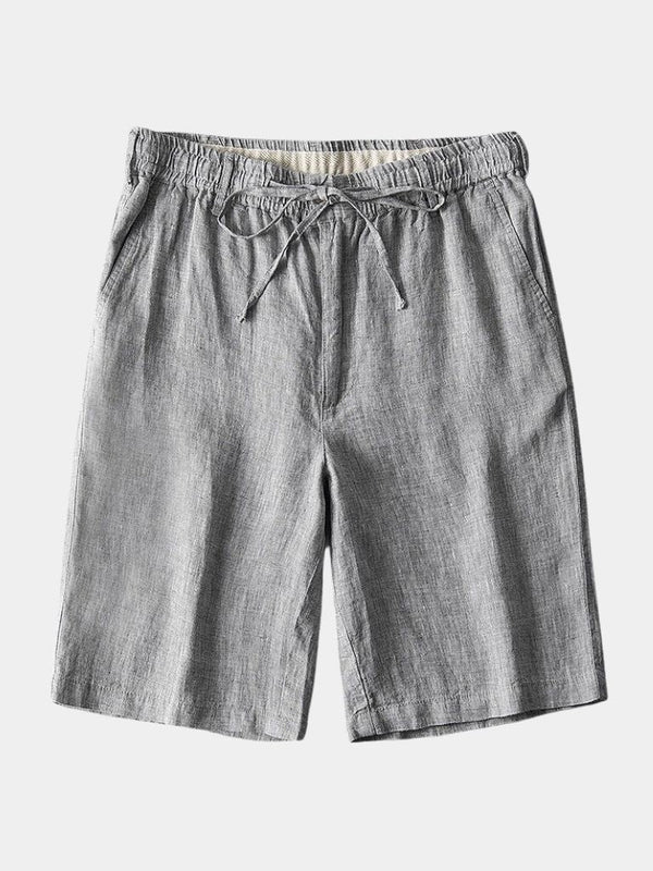 Gris Mariner Linen Shorts - Covent & Co