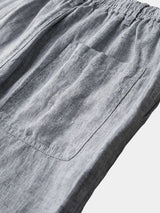 Gris Mariner Linen Shorts - Covent & Co