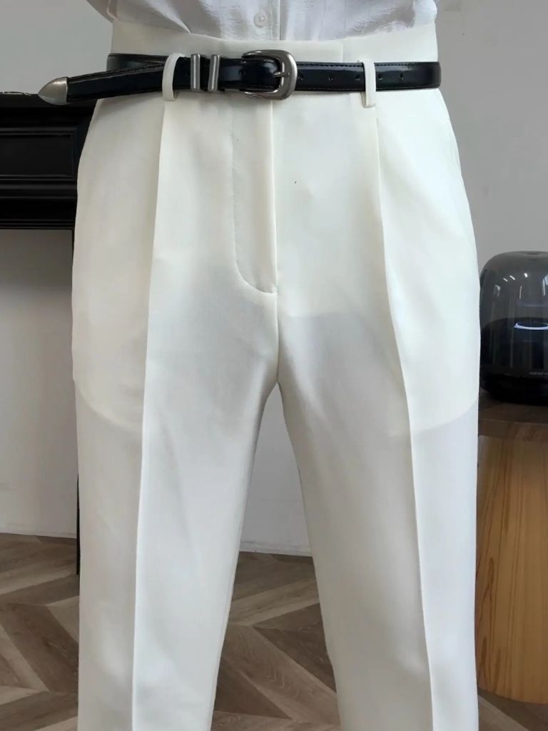 Hollywood Classic Trousers (Belt Included) - Covent & Co