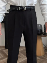 Hollywood Classic Trousers (Belt Included) - Covent & Co
