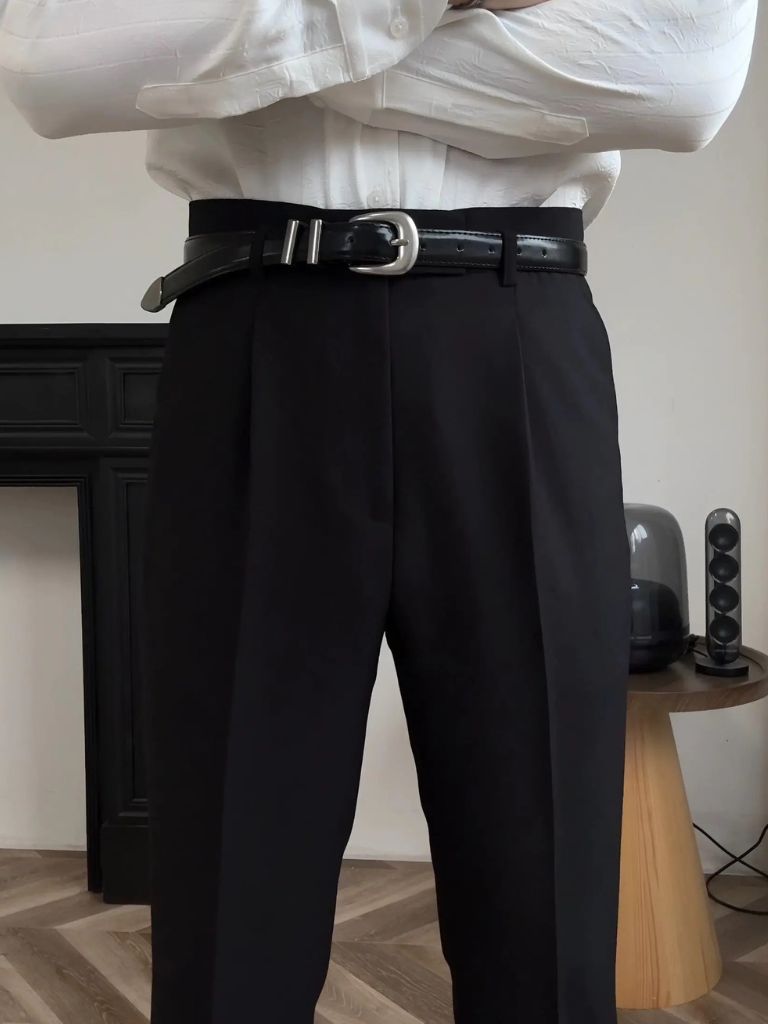 Hollywood Classic Trousers (Belt Included) - Covent & Co