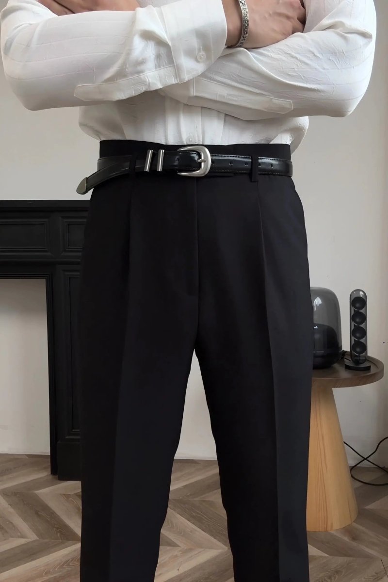 Hollywood Classic Trousers (Belt Included) - Covent & Co