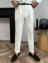 Hollywood Classic Trousers (Belt Included) - Covent & Co