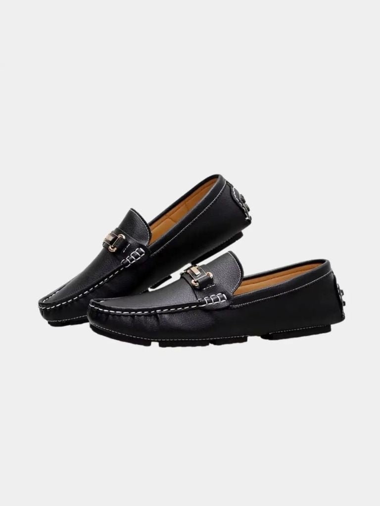 Italian Design Leather Loafers - Covent & Co