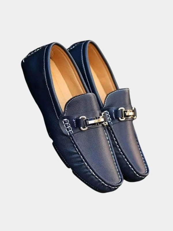 Italian Design Leather Loafers - Covent & Co