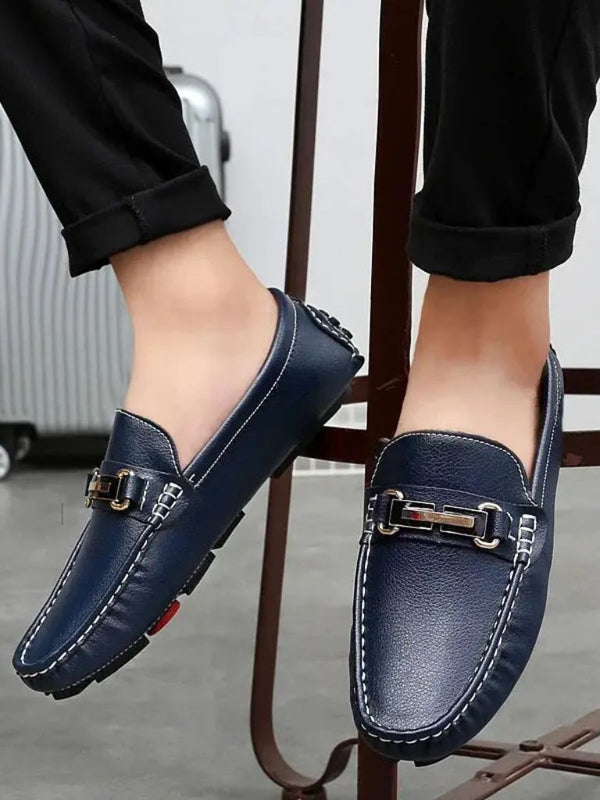 Italian Design Leather Loafers - Covent & Co