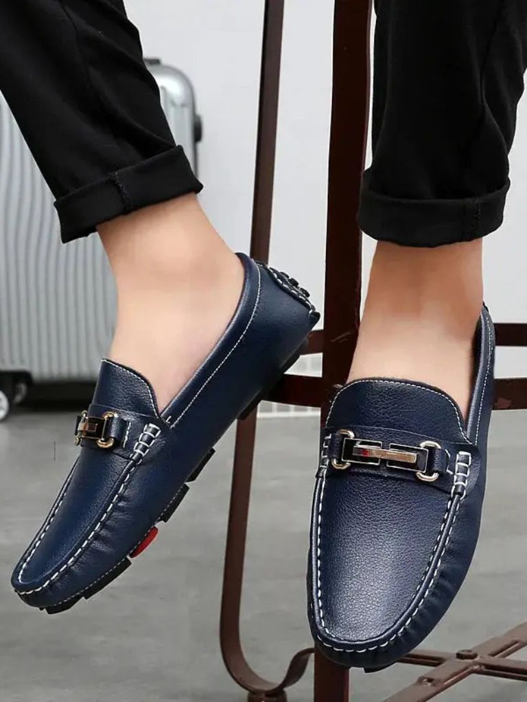 Italian Design Leather Loafers - Covent & Co