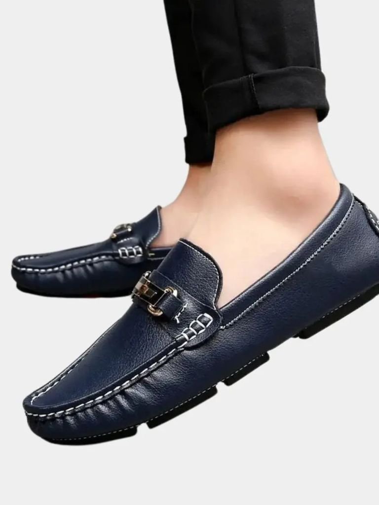 Italian Design Leather Loafers - Covent & Co