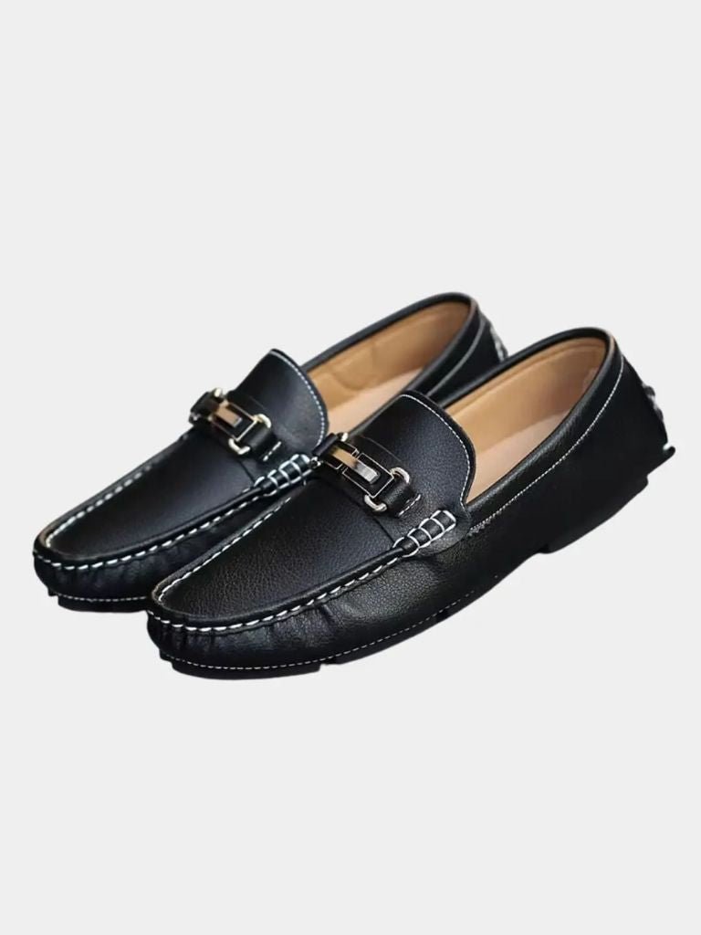 Italian Design Leather Loafers - Covent & Co