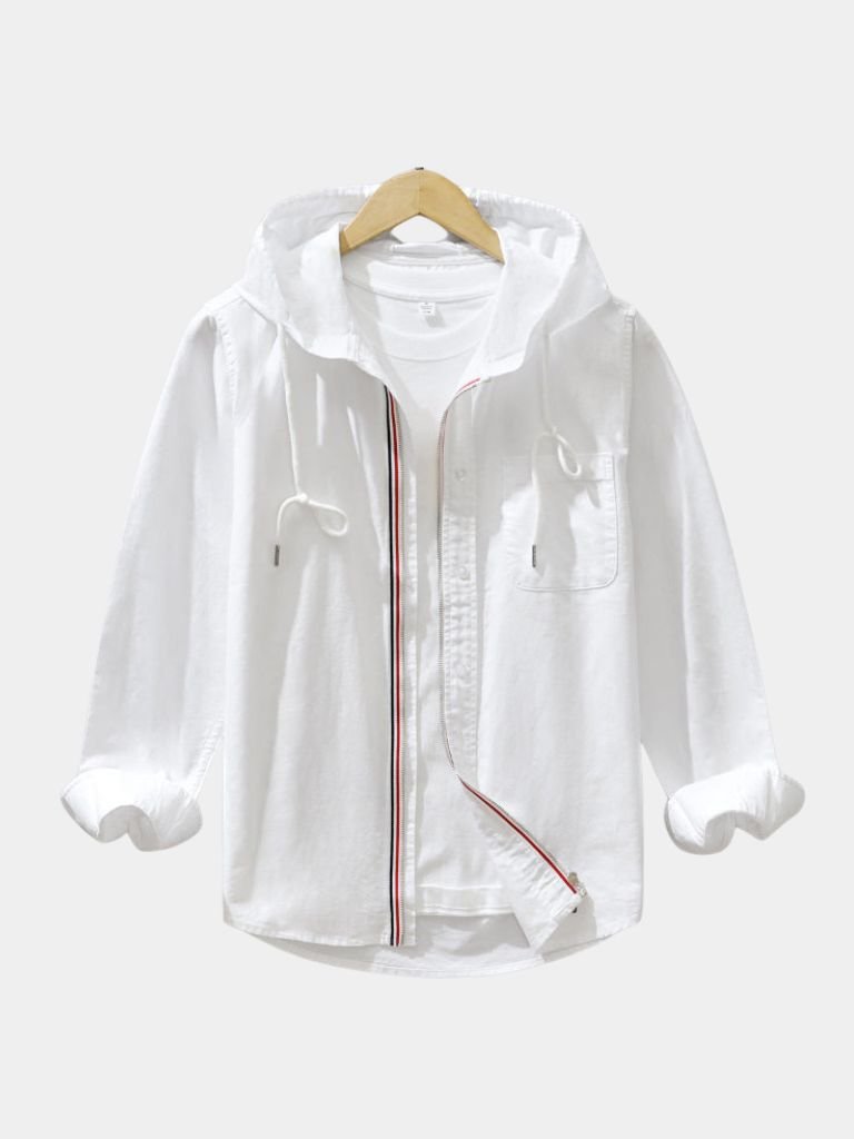 Light Covenant Linen Hooded Shirt  – Covent & Co