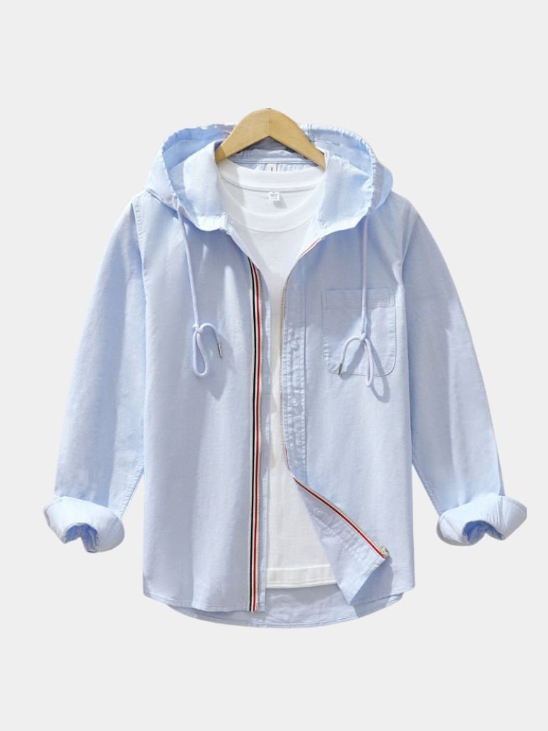 Light Covenant Linen Hooded Shirt  – Covent & Co