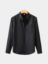 Long Sleeve Essential Linen Shirt - Covent & Co