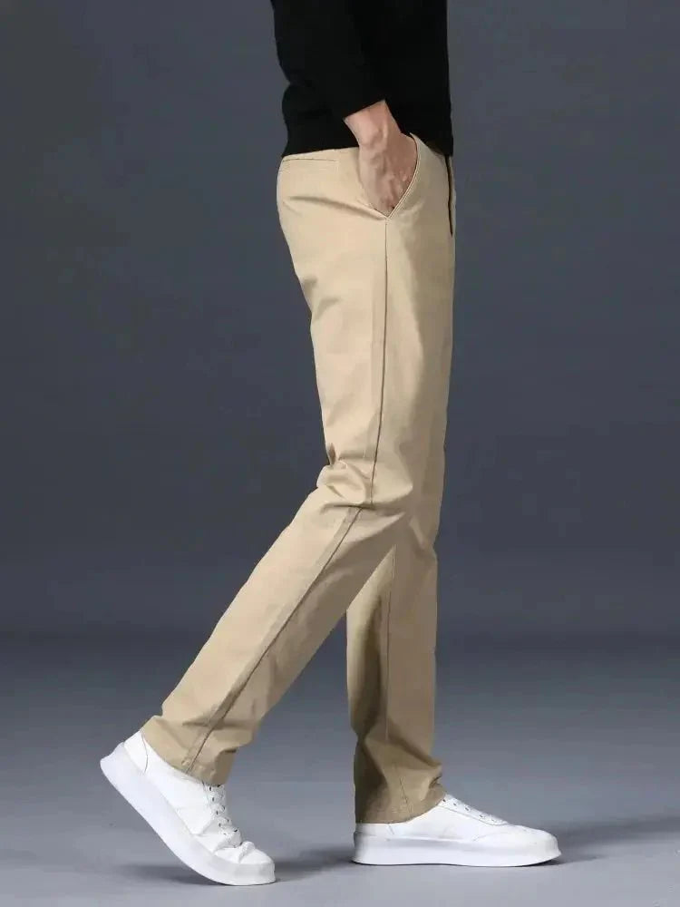 Minimalist Straight Trousers - Covent & Co