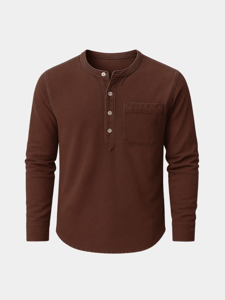 Nash Henley Long Sleeve Shirt – Covent & Co