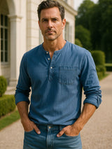 Nash Henley Long Sleeve Shirt – Covent & Co