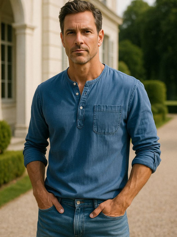 Nash Henley Long Sleeve Shirt – Covent & Co