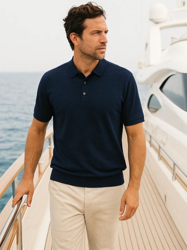 Navy Windsor Polo – Covent & Co