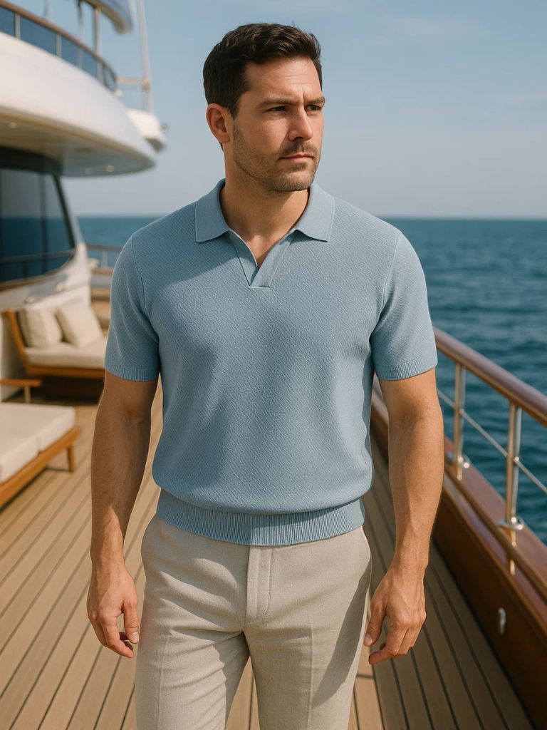 Old Money Cotton Polo Shirt - Covent & Co